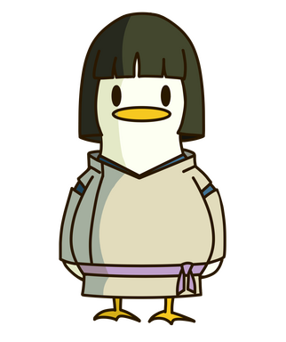 Haku from Spirited Away in Duckie style